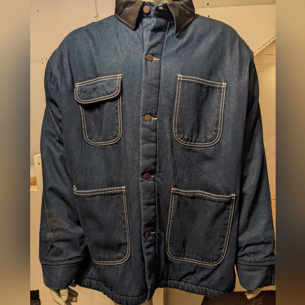 Bob Barker denim blanket lined chore coat